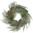 Dekoracyjny wieniec świąteczny ⌀ 34 cm zielony ASTURIA Lumarko!
