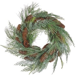 Dekoracyjny wieniec świąteczny ⌀ 34 cm zielony ASTURIA Lumarko!
