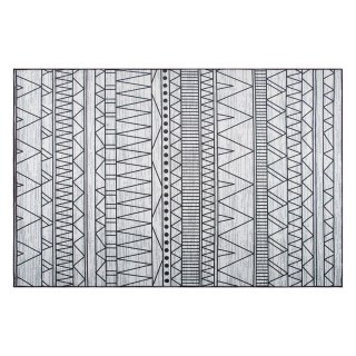 Dywan 140 x 200 cm czarno-szary KEBAN