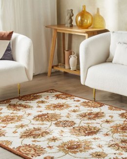 Dywan wełniany 200 x 200 cm beżowo-brązowy EZINE Lumarko!