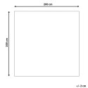 Dywan wełniany 200 x 200 cm beżowo-brązowy EZINE Lumarko!