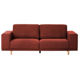 Sofa 3-osobowa czerwona NIVALA Lumarko!