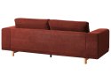 Sofa 3-osobowa czerwona NIVALA Lumarko!