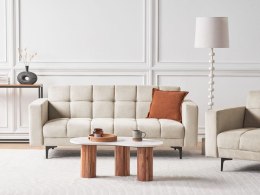Sofa rozkładana beżowa ALNES Lumarko!