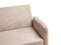 Sofa rozkładana len syntetyczny jasnobrązowa SENJA Lumarko!