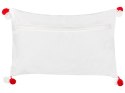 Zestaw 2 poduszek dekoracyjnych ANREDERA Bawełna 30 x 50 cm Biały Wzór świąteczny Lumarko!