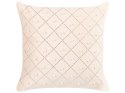 Zestaw 2 poduszek dekoracyjnych YARROW Welur 45 x 45 cm Beżowy Wzór geometryczny Lumarko!