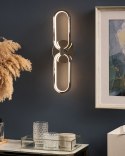 Lampa ścienna LED KRANG Metal Srebrny Lumarko!