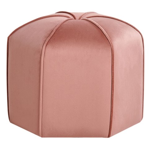 Puf welurowy ⌀ 45 cm różowy WISHEK Lumarko!