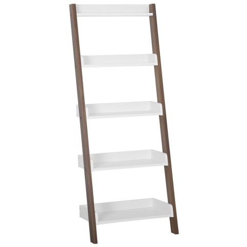 Regał 5 półek MOBILE TRIO 164 cm Brązowy/ biały Lumarko!
