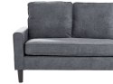 Sofa 3-osobowa z otomaną ciemnoszara AVESTA Lumarko!