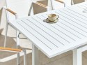 Stół ogrodowy rozkładany aluminium 180/240 x 90 cm biały SKALOMA Lumarko!