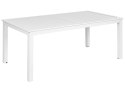 Stół ogrodowy rozkładany aluminium 180/240 x 90 cm biały SKALOMA Lumarko!