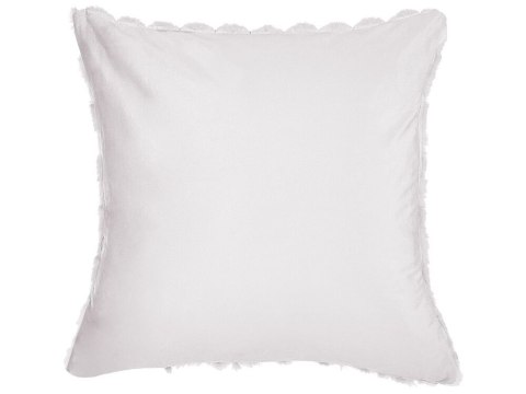 Zestaw 2 poduszek dekoracyjnych PURSLANE Sztuczne futro 43 x 43 cm Biały Wzór geometryczny