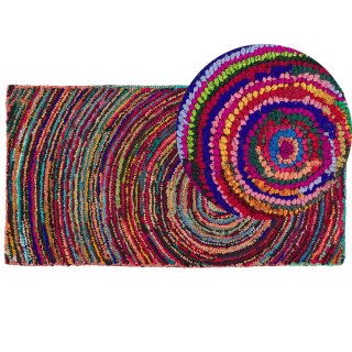 Dywan 80 x 150 cm wielokolorowy MALATYA