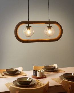 Lampa wisząca AYENSU Drewno Ciemnobrązowy Lumarko!