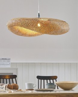 Lampa wisząca BOYNE Drewno bambusowe Jasnobrązowy Lumarko!