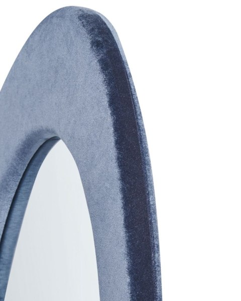 Lustro ścienne MASSAY 53 cm 90 cm Welur Ciemnoniebieski