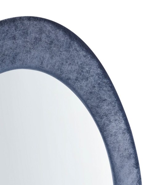 Lustro ścienne MASSAY 53 cm 90 cm Welur Ciemnoniebieski