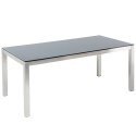 Stół ogrodowy szklany 180 x 90 cm czarny GROSSETO Lumarko!