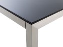 Stół ogrodowy szklany 180 x 90 cm czarny GROSSETO Lumarko!