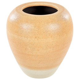 Wazon dekoracyjny SKIONE Ceramika 34 cm Jasnobrązowy Lumarko!
