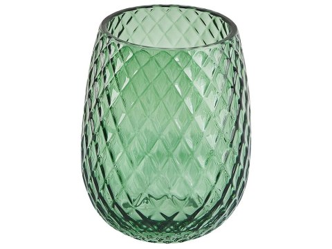 Zestaw akcesoriów łazienkowych 4 elementy CANOA Szkło Zielony