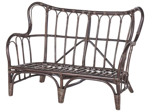 Zestaw ogrodowy ze stolikiem dla 4 osób BRINDISI Rattan Ciemnobrązowy