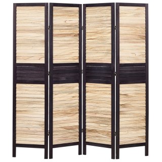 4-panelowy parawan pokojowy BRENNERBAD Brązowy/ czarny 164 cm 170 cm