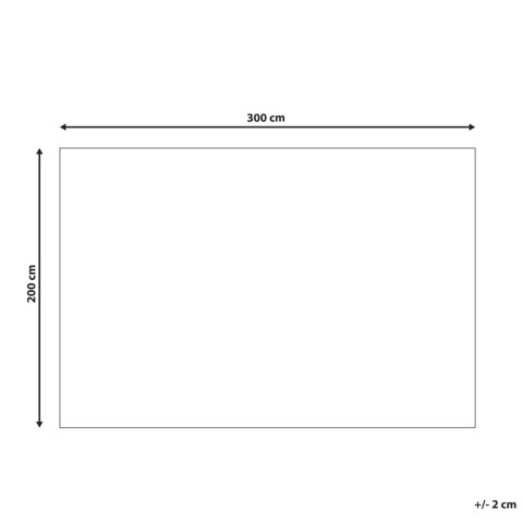 Dywan z juty 200 x 300 cm czarny SINANKOY