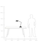 Lampa biurkowa MERAMEC Regulowana Metal Czarny Lumarko!