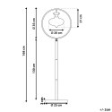 Lampa podłogowa SEVERN Metal Złoty Lumarko!