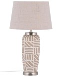 Lampa stołowa TRAISEN Ceramika Beżowy Lumarko!
