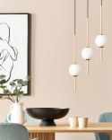 Lampa wisząca LED SHANNON Metal Złoty Lumarko!