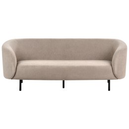 Sofa trzyosobowa tapicerowana beżowoszara LOEN Lumarko!