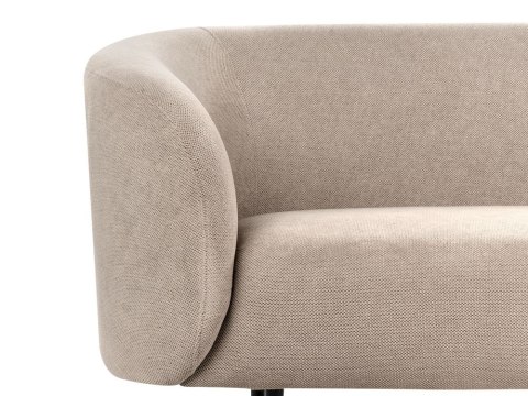 Sofa trzyosobowa tapicerowana beżowoszara LOEN