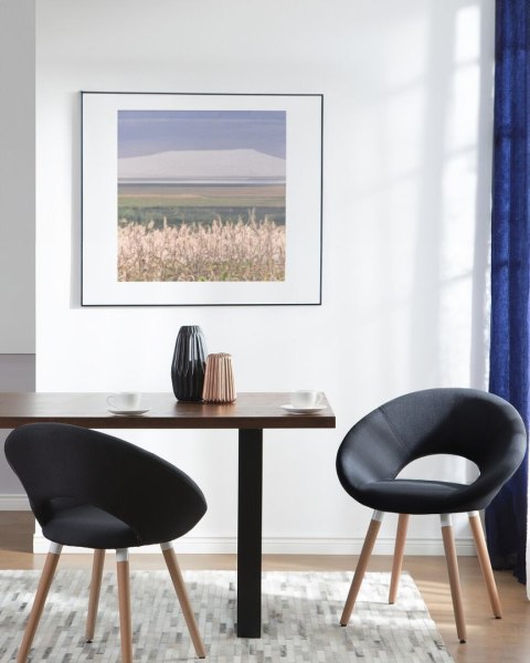 Zestaw 2 krzeseł do jadalni ROSLYN Czarny