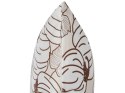 Zestaw 2 poduszek dekoracyjnych GOURD Welur 45 x 45 cm Beżowy Wzór roślinny Lumarko!
