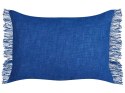 Zestaw 2 poduszek dekoracyjnych MABA Bawełna 50 x 35 cm Granatowy Jednolity Lumarko!