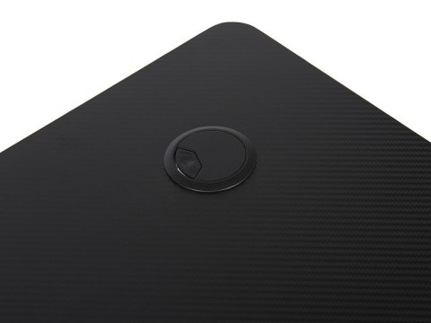 Biurko gamingowe RGB LED 120 x 60 cm czarne DARFUR