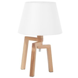 Lampa stołowa NALON Drewno Biały Lumarko!