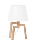 Lampa stołowa NALON Drewno Biały Lumarko!