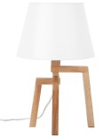 Lampa stołowa NALON Drewno Biały Lumarko!