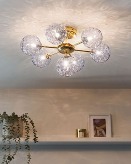 Lampa sufitowa ANADYR Szkło Niebieski Lumarko!