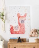 Obraz na płótnie AFASSA Motyw zwierzęcy 60 x 80 cm Różowy Lumarko!