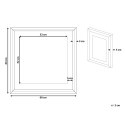 Obraz w ramie TOGBO Motyw kwiatowy 60 x 60 cm Ciemnobrązowy Lumarko!