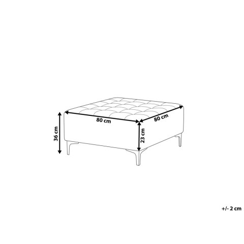 Otomana ABERDEEN Ciemnoszary