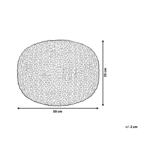 Puf 50 x 35 cm żółty CONRAD II