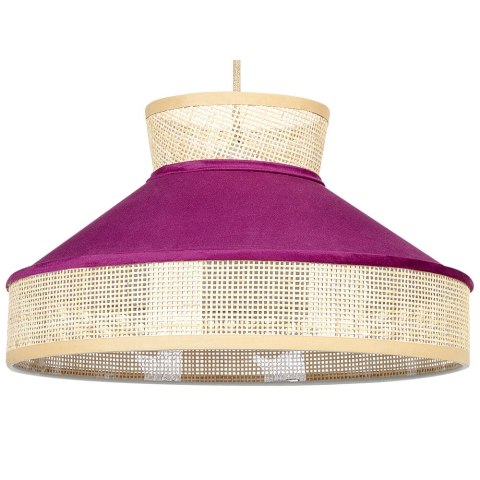 Lampa wisząca BATALI Rattan Fuksja Lumarko!