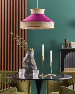 Lampa wisząca BATALI Rattan Fuksja Lumarko!